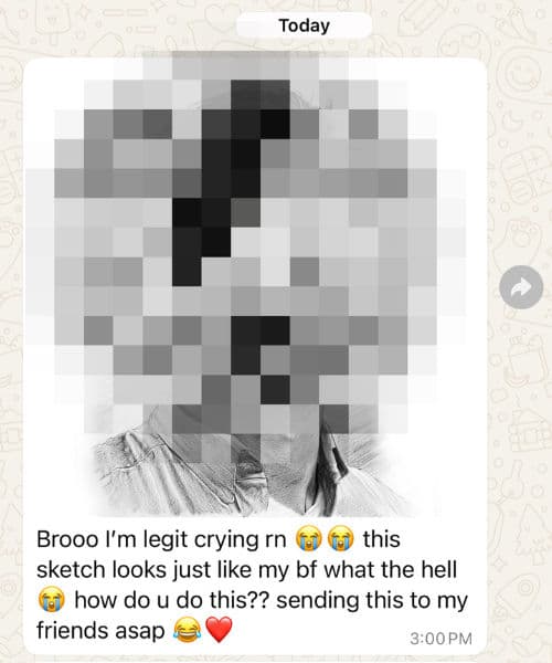 A beautiful soulmate sketch